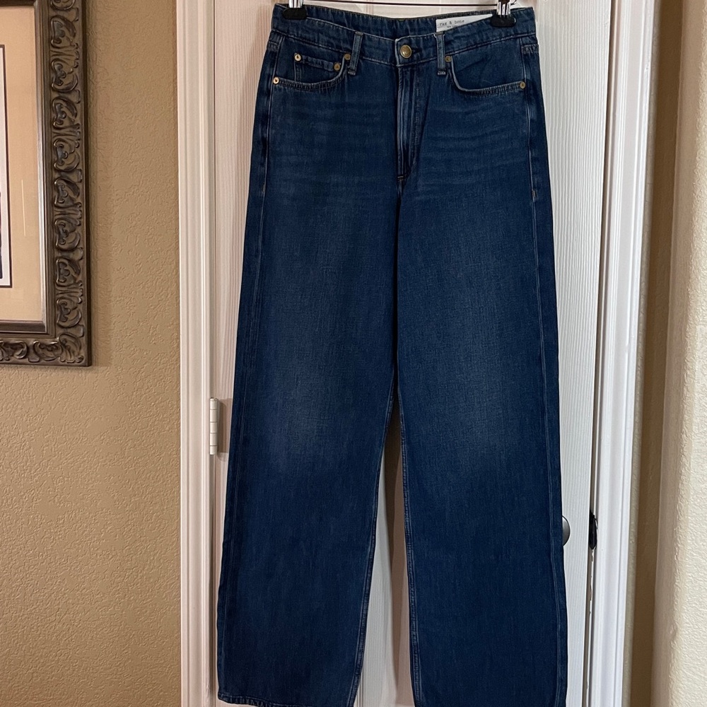 rag & bone Logan Wide Leg Jeans (Annalise) 28, ANNALISE - Picture 7 of 8